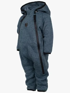 Børn Lindberg Fleecetøj-Bormio Vindtæt Fleecedragt, Blå