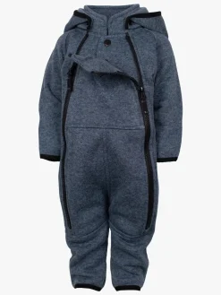 Børn Lindberg Fleecetøj-Bormio Vindtæt Fleecedragt, Blå