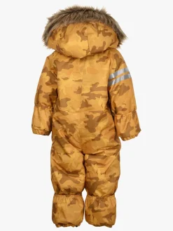 Overtøj|Lindberg Camo Babyflyverdragt, Yellow Gul