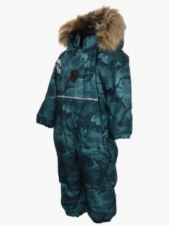 Børn Lindberg Flyverdragter-Camo Babyflyverdragt, Lagoon