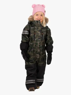 Børn Lindberg Flyverdragter|Overtøj-Camo Flyverdragt, Green