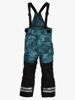 Termotøj|Vintertøj|Lindberg Camo Overtræksbukser, Lagoon Blå