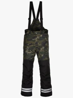 Termotøj|Vintertøj|Lindberg Camo Overtræksbukser, Green Grøn