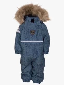 Børn Lindberg Flyverdragter|Overtøj-Colden Babyflyverdragt, Denim/Blå