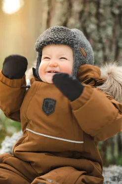 Flyverdragter|Overtøj|Lindberg Colden Babyflyverdragt, Cayenne Brun