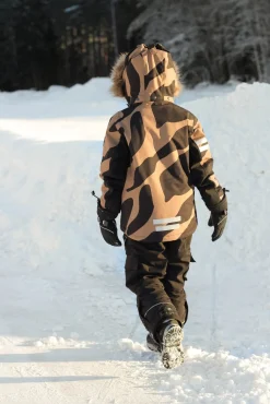 Børn Lindberg Vintertøj-Colden Vinterjakke, Beige/Black