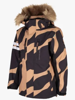 Børn Lindberg Vintertøj-Colden Vinterjakke, Beige/Black