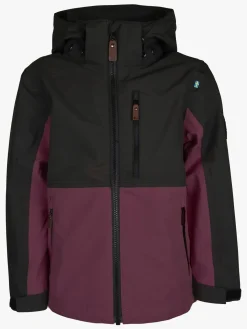 Overtøj|Lindberg Explorer Skaljakke, Dry Rose Lilla/Sort