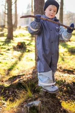 Regntøj|Lindberg Fagerhult Foret Regndragt, Iron Blue/Blue