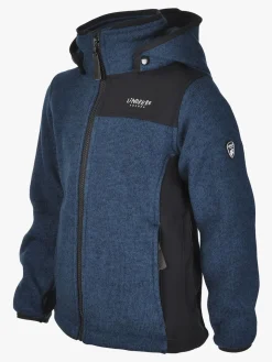 Fleecetøj|Lindberg Fleecetrøje Bormio, Petroleum Blå