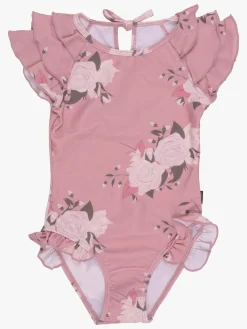 Uv & Strand|Lindberg Gracie Badedragt, Dusty Mauve Lyserød/Hvid