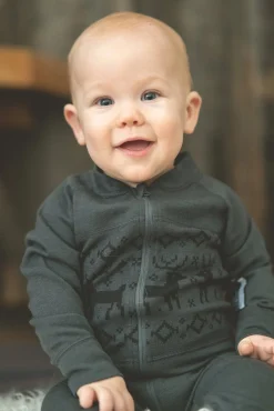 Undertøj|Uldtøj|Lindberg Kåbdalis Merino Termoundertøjs-heldragt Merinomix, Anthracite Grå