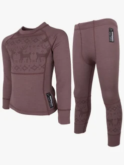 Børn Lindberg Undertøj|Uldtøj-Kåbdalis Skiundertøj Merinomix, Dusty Mauve