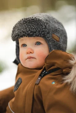 Uldtøj|Vintertøj|Lindberg Lappland Hue Uldblanding, Anthracite Grå