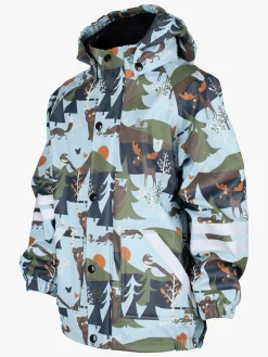 Regntøj|Lindberg Lekhyttan Foret Regnsæt, Light Blue/Brown