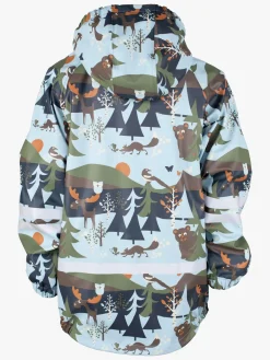 Regntøj|Lindberg Lekhyttan Foret Regnsæt, Light Blue/Brown