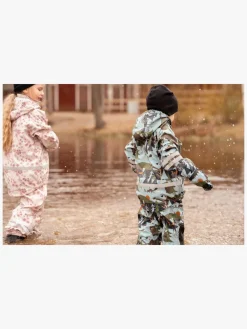 Regntøj|Lindberg Lekhyttan Foret Regnsæt, Light Blue/Brown