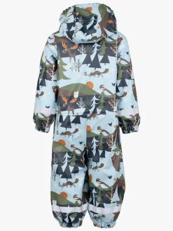 Regntøj|Lindberg Lekhyttan Foret Regndragt, Light Blue/Brown