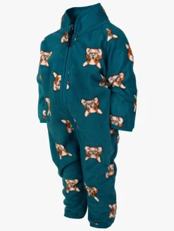 Fleecetøj|Lindberg Luleå Fleecedragt, Dark Teal Grøn/Blå