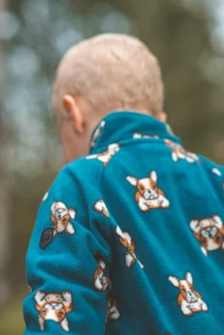 Fleecetøj|Lindberg Luleå Fleecedragt, Dark Teal Grøn/Blå