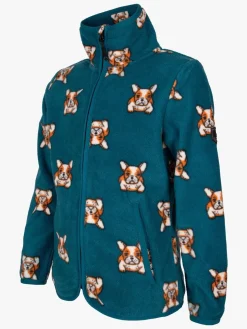 Fleecetøj|Lindberg Luleå Fleecetrøje, Dark Teal Grøn/Blå