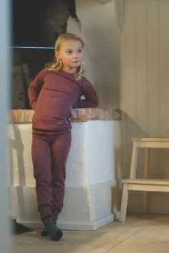 Børn Lindberg Undertøj-Merino Skiundertøj JR Merinomix, Dry Rose