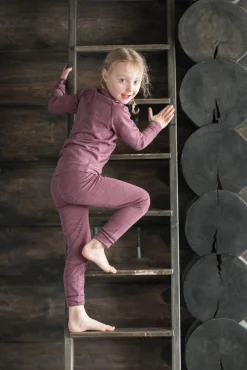 Børn Lindberg Undertøj-Merino Skiundertøj JR Merinomix, Dry Rose