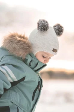 Uldtøj|Vintertøj|Lindberg Norrbotten Hue Uldblanding, Offwhite Hvid