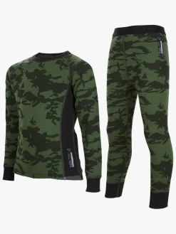 Undertøj|Uldtøj|Lindberg Print Skiundertøj Merinould, Green