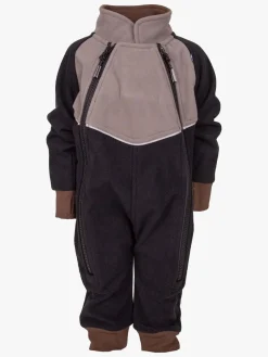 Fleecetøj|Lindberg Stormy Vindtæt Fleecedragt, Sort/Grå Sort/Grå