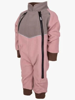 Børn Lindberg Fleecetøj-Stormy Vindtæt Fleecedragt, Grå/Blush