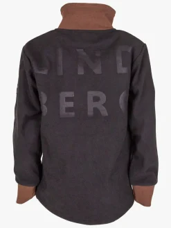 Fleecetøj|Lindberg Stormy  Vindtæt Vindtæt Fleecetrøje, /Grå Sort