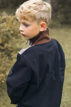 Fleecetøj|Lindberg Stormy  Vindtæt Vindtæt Fleecetrøje, /Grå Sort