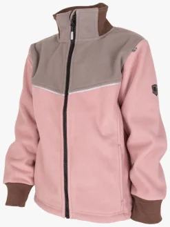 Fleecetøj|Lindberg Stormy  Vindtæt Vindtæt Fleecetrøje, Grå/Blush Lyserød