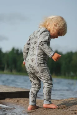 Børn Lindberg Uv & Strand-Summer UV-Dragt, Mint Green/Grey