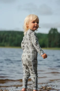 Børn Lindberg Uv & Strand-Summer UV-Dragt, Mint Green/Grey