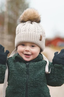 Børn Lindberg Tilbehør|Vintertøj-Sunne Hue, Greige