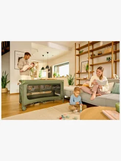 Børn Lionelo Børnesenge & Tilbehør-JASMIN EASY FOLD Weekendseng, Green Olive