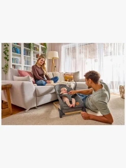 Skråstole & Babygynger|Lionelo Skråstol JUNE, Air Grey Graphite Grå