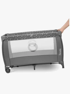 Børnesenge & Tilbehør|Lionelo STEFI PLUS Weekendseng, Grey White Grå/Hvid