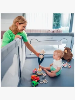 Sikkerhed|Lionelo WILLOW Kravlegård  til Barn & Baby, Grey Concrete Grå