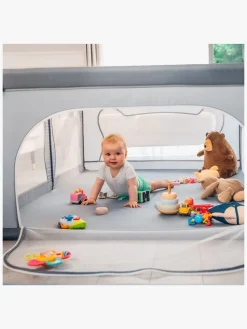 Sikkerhed|Lionelo WILLOW Kravlegård  til Barn & Baby, Grey Concrete Grå