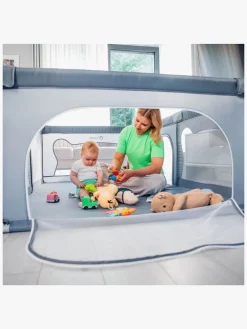 Lionelo Sikkerhed-WILLOW Kravlegård  til Barn & Baby, Sand