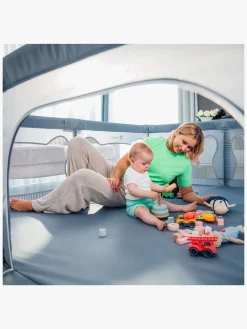 Lionelo Sikkerhed-WILLOW XL Kravlegård  til Barn & Baby, Grey Concrete