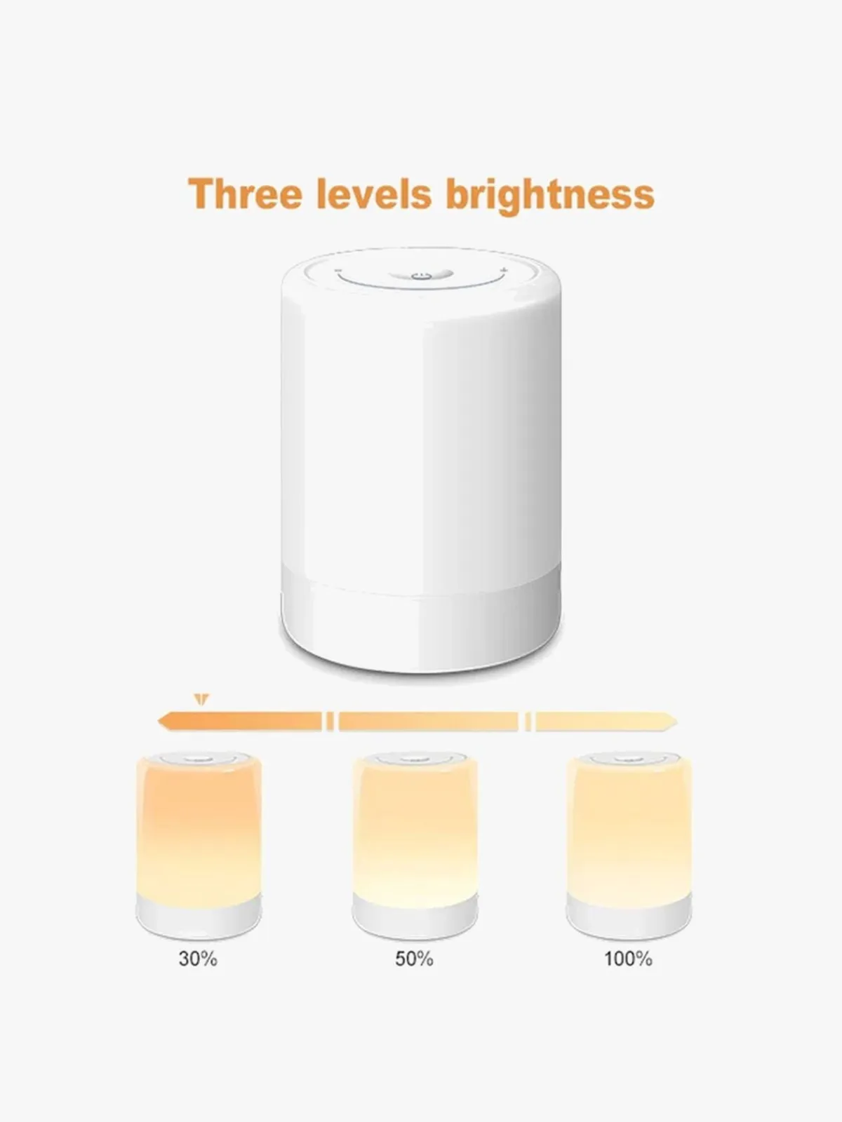 Lamper & Belysning|Lippa Colorful Touch Natlampe, Hvid