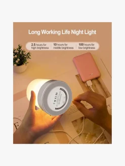 Lamper & Belysning|Lippa Colorful Touch Natlampe, Hvid