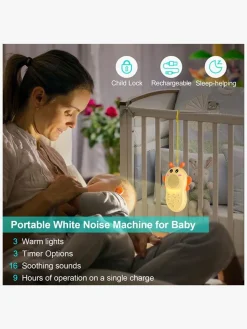 Børn Lippa Lamper & Belysning-Humlebi Hvid Støj Natlampe, Gul