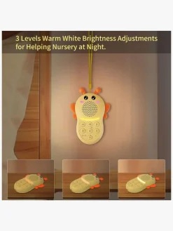 Børn Lippa Lamper & Belysning-Humlebi Hvid Støj Natlampe, Gul