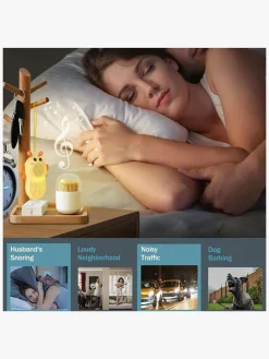 Børn Lippa Lamper & Belysning-Humlebi Hvid Støj Natlampe, Gul