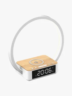 Interiør|Lippa Natlampe med Vækkeur, Hvid